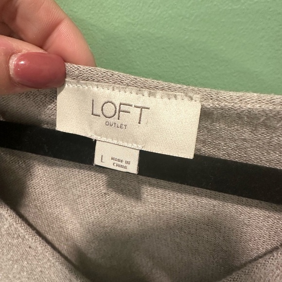 LOFT Tan Knit Top - Picture 2 of 4